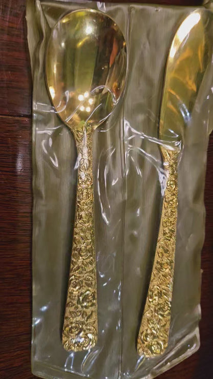 24K Gold Electroplate Flatware Set – Service for 12 (72+ Pieces)