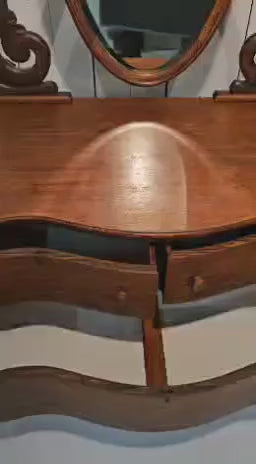 Exquisite Antique Quarter Sawn Oak Three Drawer Dresser