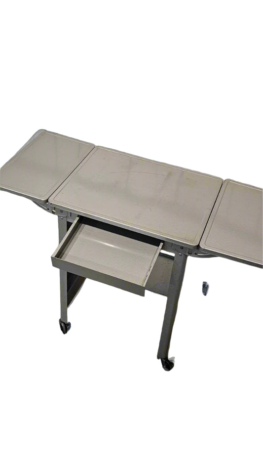 Typewriter Cart on Wheels – Mid-Century Office Rolling Stand