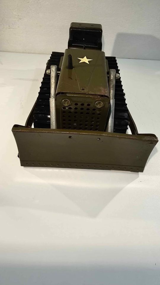 Toy Army Green Bulldozer by Tonka Army Green 1960s